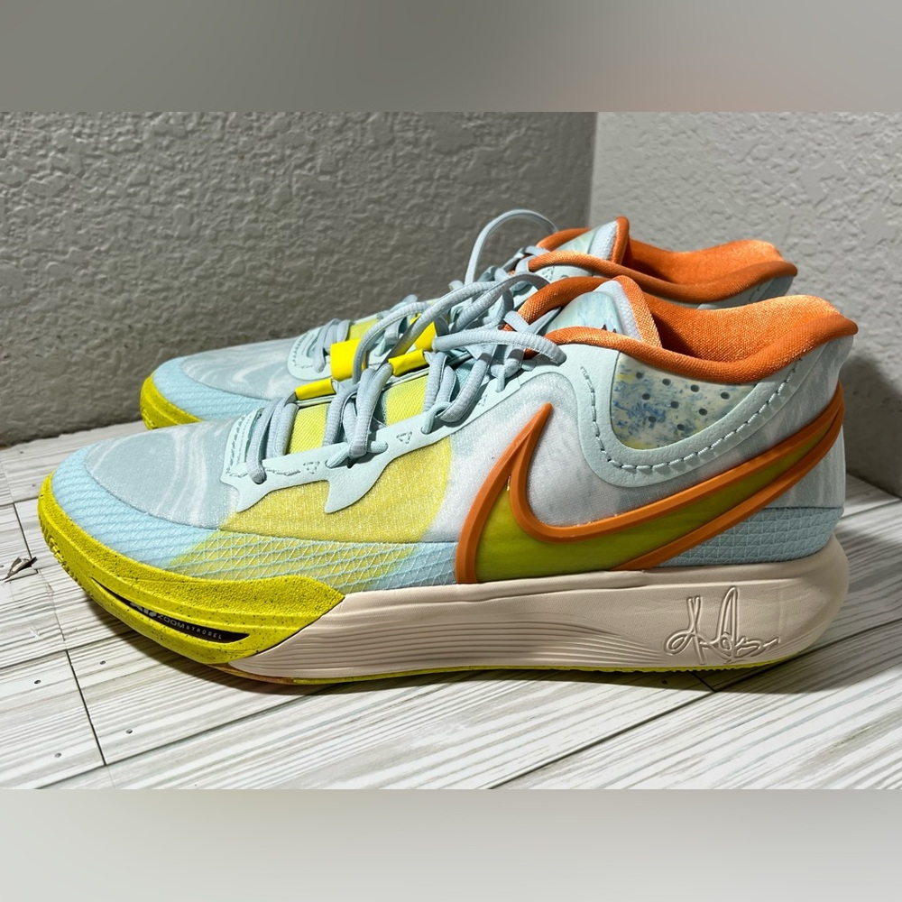 Nike Kyrie 8 Eagle men's basketball‎ sneaker shoe blue Yellow size 13 NWOT